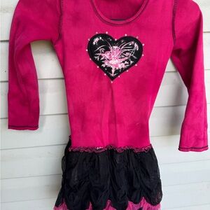 Ooh! La, La! Couture Pink and Black Heart Dress